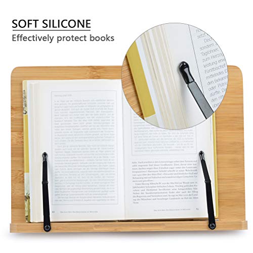 FOCCTS 34.1*24cm,Soporte Ajustable Ideal para Leer, Ver Videos, Estudiar,Sostener,Libros de Cocina,Notas Musicales,IPad y Tablet