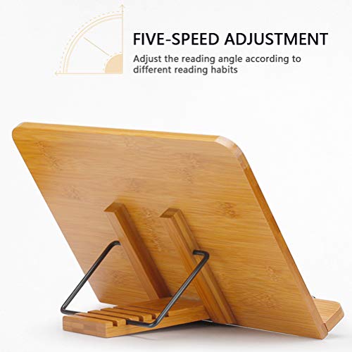 FOCCTS 34.1*24cm,Soporte Ajustable Ideal para Leer, Ver Videos, Estudiar,Sostener,Libros de Cocina,Notas Musicales,IPad y Tablet
