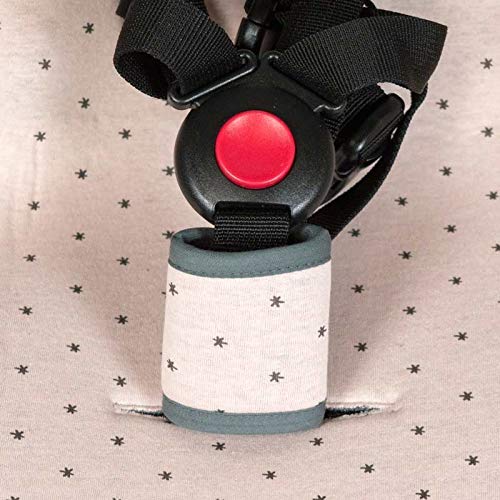 Fundas BCN® F191/4597 - Colchoneta para BabyZen Yoyo + Cubre Arneses - Estampado Little Fun Peach