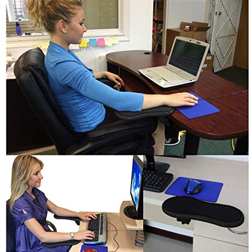 Funhoo Ordenador Reposabrazos Ajustable, Reposamuñecas Ordenador para Hogar y Oficina, Apoyabrazos Brazo Apoyo para la Muñeca
