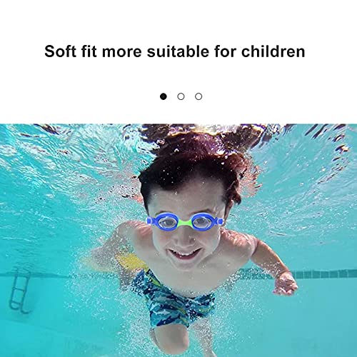 Gafas de natación para Niños protección Anti-vaho protección UV sin filtraciones visión Clara fáciles de Ajustar con Puente Nasal Suave,para Niños de 3 a 14 y Adolescentes C