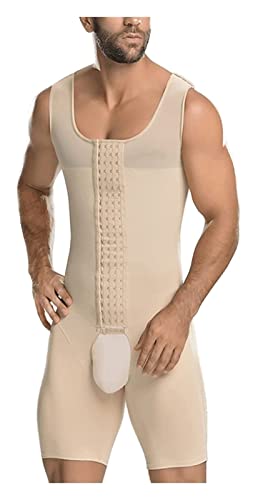 GDYJP Body for Hombres Pérdida de Peso COMPRESIÓN APROPIADA Abierta Cuerpo Cuerpo Completo FALTAWEET Control DE PUMANTE TRIENCIANTE DE CINA PLOS TAMAÑO (Color : Beige, Size : XXXX-Large)