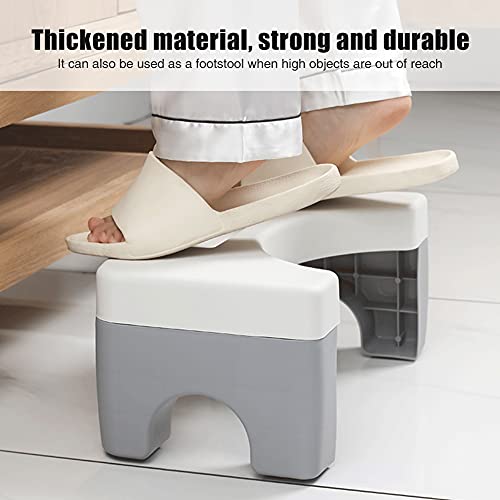 GeKLok Taburete de inodoro desmontable con base antideslizante, escalón de baño ligero para niños y adultos, con rodamiento de 100 kg (rosa)