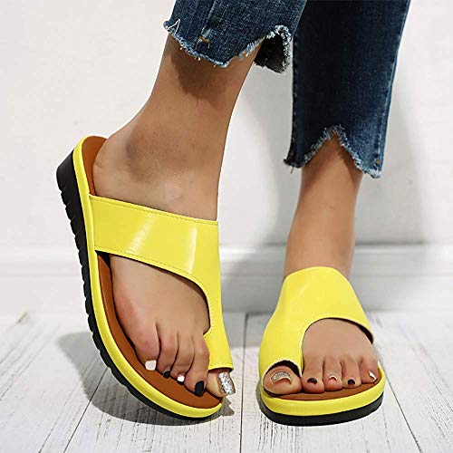 GJJSZ Férulas,Sandalias de Verano para Mujer de Dedo Gordo Plano Hallux valgus Sandalias ortopédicas cómodas para el Tratamiento