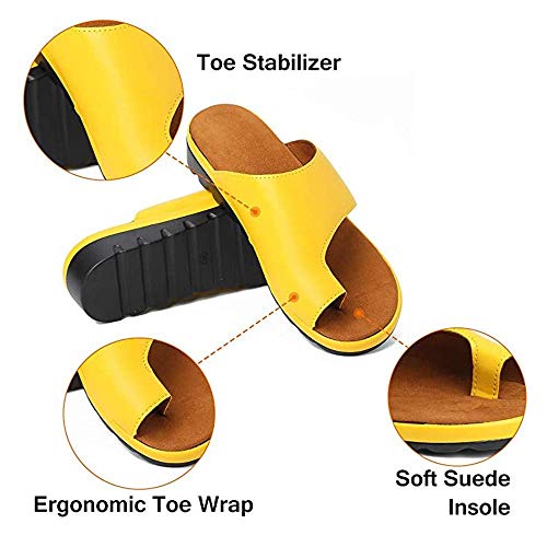 GJJSZ Férulas,Sandalias de Verano para Mujer de Dedo Gordo Plano Hallux valgus Sandalias ortopédicas cómodas para el Tratamiento