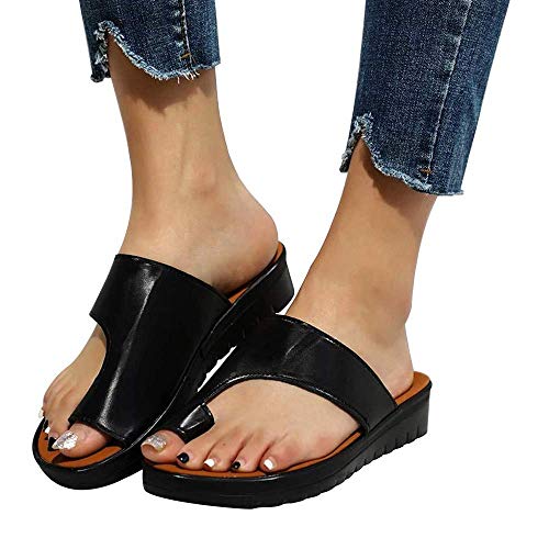 GJJSZ Férulas,Sandalias de Verano para Mujer de Dedo Gordo Plano Hallux valgus Sandalias ortopédicas cómodas para el Tratamiento
