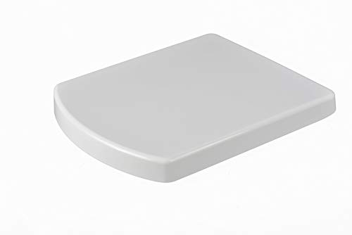 Grünblatt Asiento de inodoro 515506 compatible con Roca Hall, descenso automático y extraíble para la limpieza, material Duroplast, color blanco