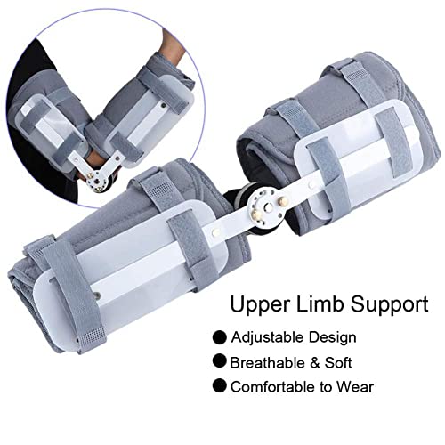 GTTYQT Articulación del Codo Ajustable Fijación Externa Brazo articulado del Brazo de corrección Ortesis del Brazo Soporte del Codo Protector del Miembro Superior (M)