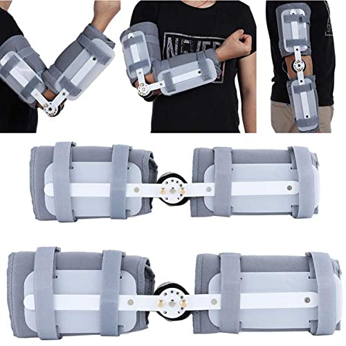 GTTYQT Articulación del Codo Ajustable Fijación Externa Brazo articulado del Brazo de corrección Ortesis del Brazo Soporte del Codo Protector del Miembro Superior (M)