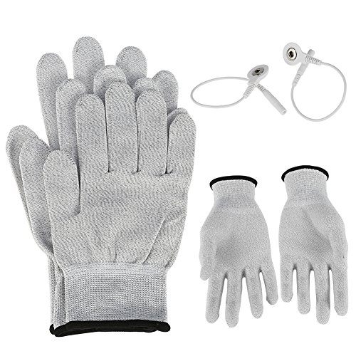Guantes de Masaje Conductivos Extremo Masaje Electrodos de fisioterapia de guantes para electroterapia, Masaje