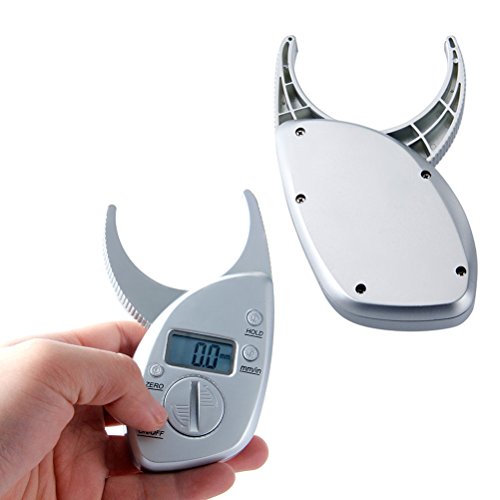 Healifty Plicometro Medidor Manual Grasa Corporal Tipo Pinza Analizador de Pliegues de Piel Electrónico