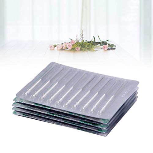 HEALLILY 100Pcs 0? Suministros de Agujas de Masaje Estériles Desechables de 25X13mm para La Salud.