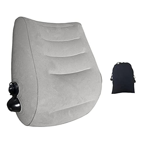 HEALLILY Almohada de Apoyo Lumbar Silla Inflable Cojín Trasero Cómodo Alivio Del Dolor de Descanso de La Cintura con Bolsa de Almacenamiento para Silla de Oficina Asiento de Coche (