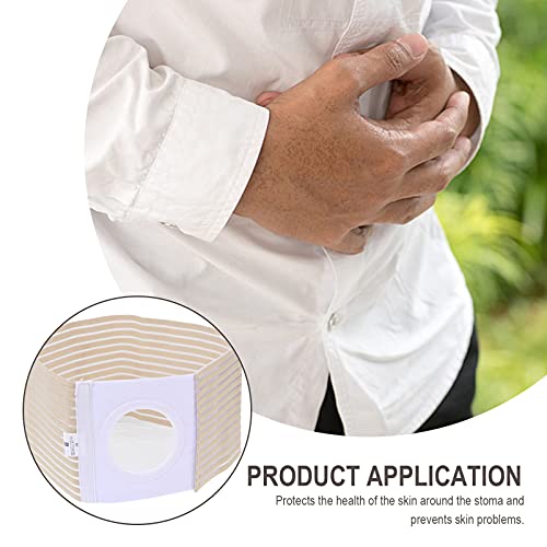 HEALLILY Cinturón de Ostomia Transpirable Cinturón de Soporte para La Hernia de La Colostomia Faja Abdominal Banda Elástica Del Vientre para El Ombligo Epigastrico Y Hernias Ventales (M)