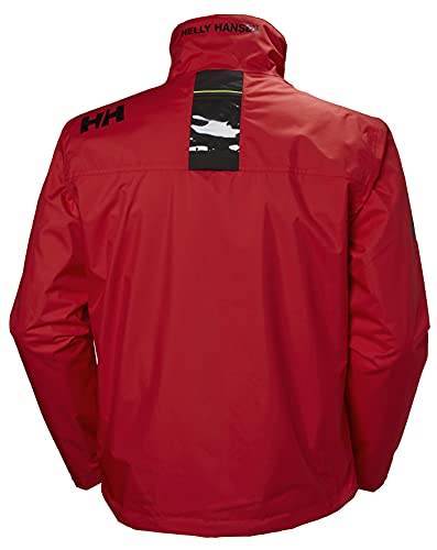Helly Hansen Crew Midlayer Chaqueta deportiva impermeable, Hombre, Rojo (Red), L