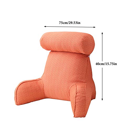 HIFONI - Almohada de lectura, cojín soporte lumbar con espuma destruida con memoria de forma | Leer o jugar sobre la cama, el sofá o el suelo, excelente para sentarse y leer o jugar, 754040 cm