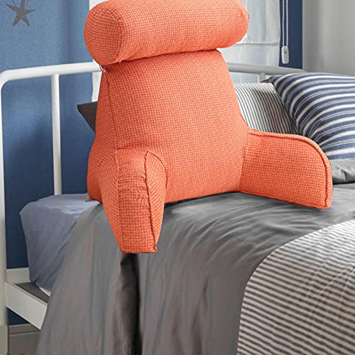 HIFONI - Almohada de lectura, cojín soporte lumbar con espuma destruida con memoria de forma | Leer o jugar sobre la cama, el sofá o el suelo, excelente para sentarse y leer o jugar, 754040 cm
