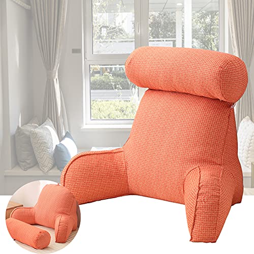 HIFONI - Almohada de lectura, cojín soporte lumbar con espuma destruida con memoria de forma | Leer o jugar sobre la cama, el sofá o el suelo, excelente para sentarse y leer o jugar, 754040 cm
