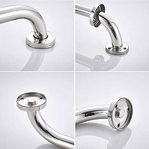 HONPHIER® Barra de agarre antideslizante SUS 304 de acero inoxidable para toallero de ducha de seguridad con barra de soporte, mango de agarre para inodoro (12 Inches/300MM)