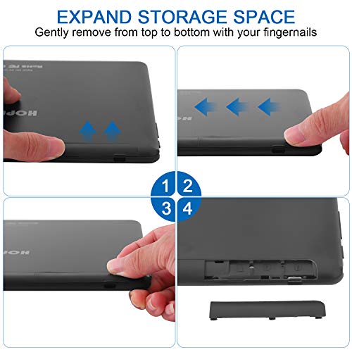 HOPESUNIN Tableta Android de 10 Pulgadas con Android 10.0 Ultra-Fast, 4GB RAM, 64GB ROM-certificación gsm de Google, ultradelgada 8000 mAh/WiFi/5 MP 8 MP/Type- C (Negro)
