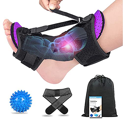 HUWENJUN123 Férula para Fascitis Plantar, Tobillera Ajustable, Soporte ortopédico para Fascitis Plantar, Dolor en el Arco del pie, Soporte para tendinitis de Aquiles para Mujeres y Hombres