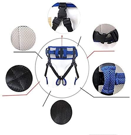HXSCOO Cinturón de Tablero de Transferencia para pediátricos, Ancianos, Terapia Ocupacional y física - Cinturón de Marcha de Sling de Transferencia con 10 Asas