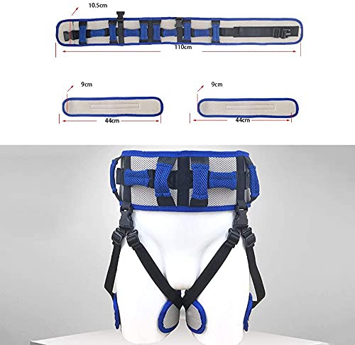 HXSCOO Cinturón de Tablero de Transferencia para pediátricos, Ancianos, Terapia Ocupacional y física - Cinturón de Marcha de Sling de Transferencia con 10 Asas