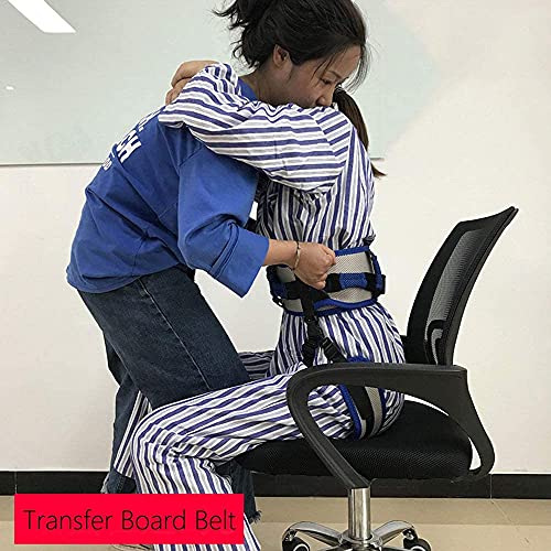 HXSCOO Cinturón de Tablero de Transferencia para pediátricos, Ancianos, Terapia Ocupacional y física - Cinturón de Marcha de Sling de Transferencia con 10 Asas