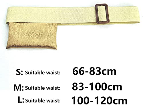HXSCOO Soporte de Tubo G - Dispositivo de fijación de catéter de diálisis peritoneal con Bolsa - Cinturón de Tubo de Drenaje de Pacientes para Clavija- Tubo, Tubo G & J-Tubo (Size : L)