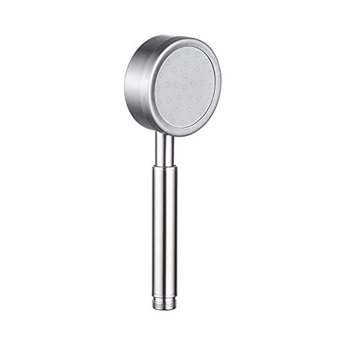 Ibergrif M20224 Alcachofa para Ducha con Alta Presión de Acero Inoxidable, Tipo Universal G1/2 Fácil de Instalar, Plata
