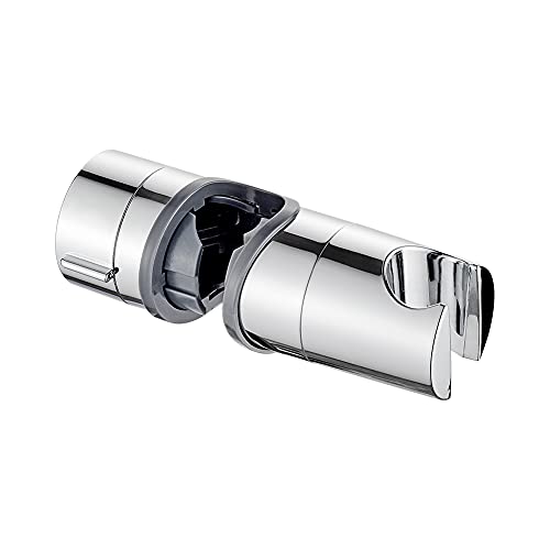 Ibergrif M20404 Ajustable Alcachofa, Repuesto para Soporte Barra Ducha, 18-25mm, Plata