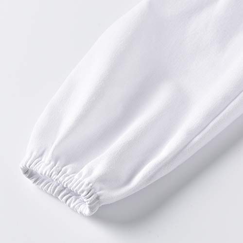 Icertag Bata de Laboratorio, médico Abrigo Abrigo de Mujer, Abrigo Blanco para Damas, Adecuado para Estudiantes de la Escuela Laboratorio de Ciencia Enfermera Cosplay Vestido de algodón (Medium)