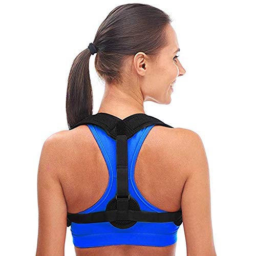 IJNBHU Corrector de Postura Corrector de Postura de Espalda Mujeres Hombres, Evitar encorvarse, Aliviar el Dolor Correas de Postura, Soporte de clavícula Brace Soporte de Soporte
