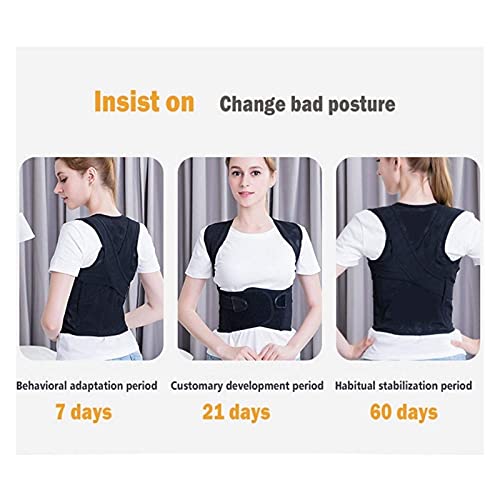 IJNBHU Corrector de Postura Universal Soporte de Postura de Espalda Soporte de clavícula Deje de encorvarse y encorvarse Entrenador de Espalda Ajustable para niños (tamaño: Grande)
