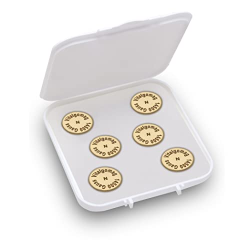 Imanes de magnetoterapia de 25 mm y 14500 Gauss - Vitalgomag Titans Premium - Imanes terapéuticos para el dolor - Imanes médicos para el dolor - Potentes imanes de tratamiento