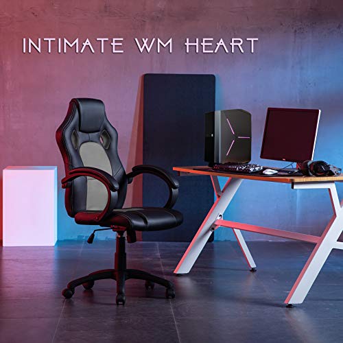 IntimaTe WM Heart Silla Gaming Ergonómica, Silla de Escritorio de Oficina, Racing Silla Computadora, Asiento Giratorio del Escritorio del Ordenador, Silla de Trabajo Ajustable PU