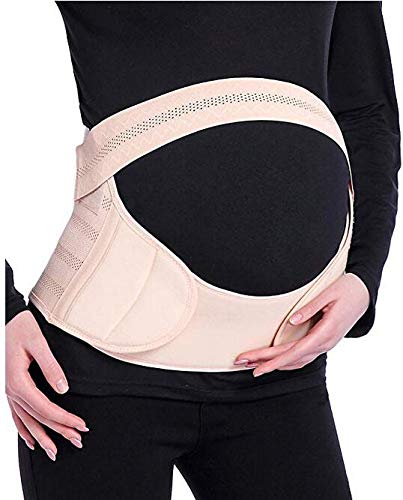 Itian Cinturón de Embarazo - Apoyo Abdominal y Lumbar para Mujeres Embarazadas (Rosa)