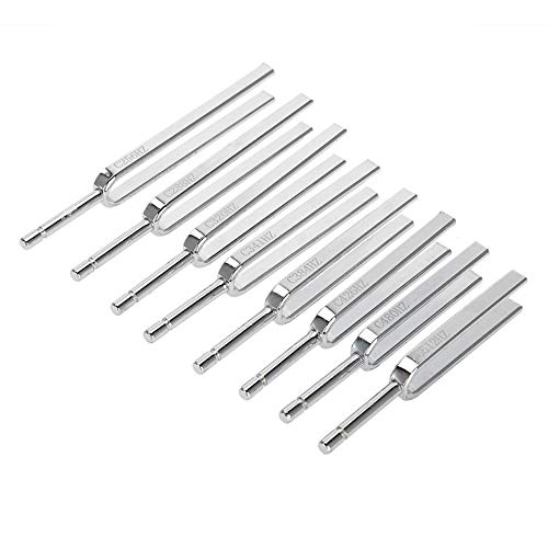 Jadpes 128 512 528 Diapasón Herramie, hz 426hz Aleación de Aluminio Chakra Diapasón Diapasón Instrumento de Terapia energética Herramienta de reparación de Sonido de Tono Kit de