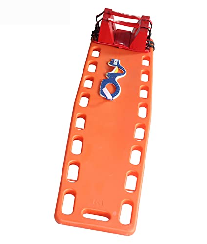 jjff Tablero De Espina Dorsal EMT De Primera Respuesta, con Inmovilizador De Cabeza Y Cuello Ortopédico, Adecuado para Nadar, Rafting, Botes, Alivio De Inundaciones, Etc.