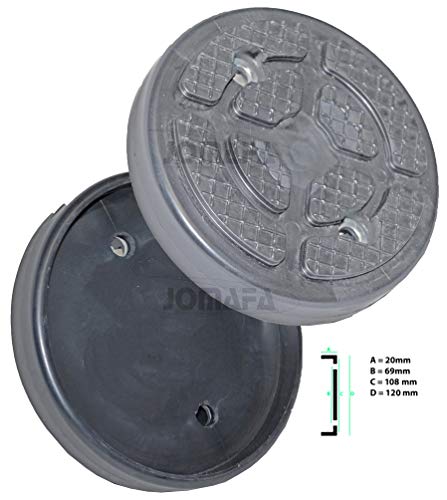 JOMAFA - JUEGO DE 4 TACOS DE GOMA PARA ELEVADOR DE COCHES CON 120mm DIAMETRO PARA ELEVADORES LAUNCH, TWIN BUSCH, RP TOOLS, PRESTIGE LIFT, RSF, ATH.
