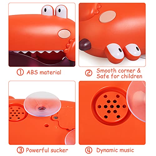 JoyLife Juguetes de baño Máquina de Burbujas, Soplador automático de Burbujas silencioso con Canciones Infantiles Musicales,Bubble Maker para niños Pequeños