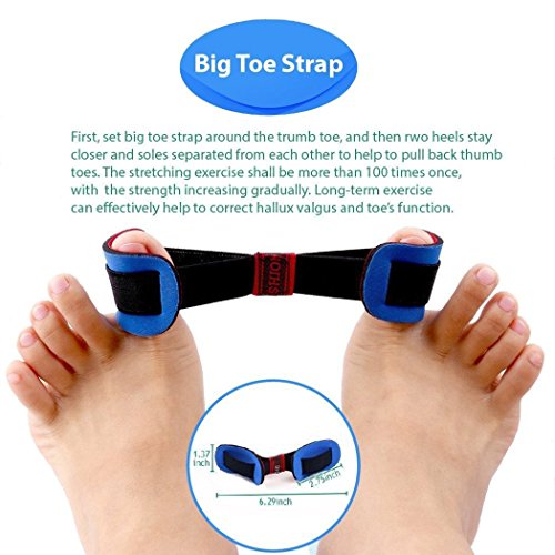 Juego de 5 piezas para corrector de juanetes y alivio del dolor nocturno Hallux Valgus