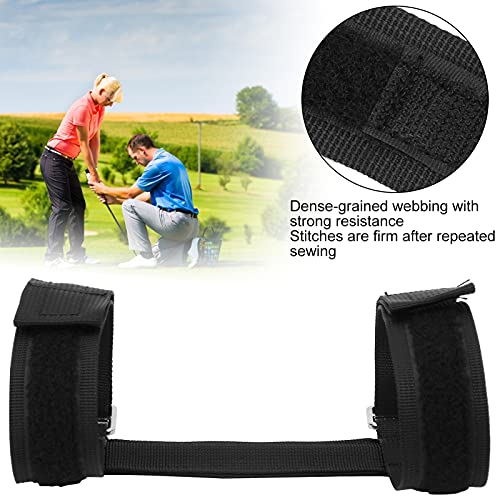 JYLSYMJa Corrector de Codo, Ayuda de Entrenamiento de Swing de Golf, práctica Recta, Corrector de Codo, Herramienta de Soporte de Entrenamiento de Brazo, Negro