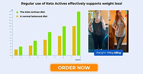 KETO ACTIVES Premium - El mejor ingrediente 100% natural, enorme quema de grasa, eliminación de grasa corporal en cintura, caderas y piernas, 60 cápsulas.