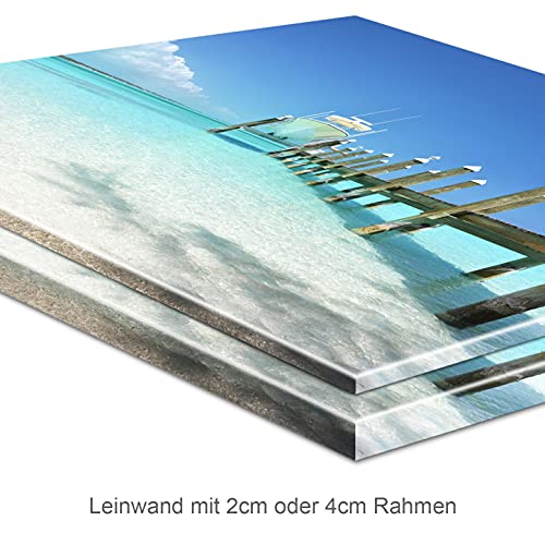 Kunstgestalten24 WTD - Lienzo decorativo para pared (tamaño grande), diseño de puesta de sol