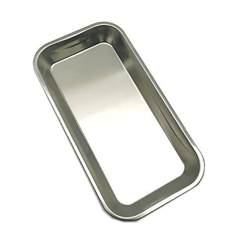 L1YAFYA 10pcs Médico Bandeja quirúrgica Herramientas de Instrumento de Laboratorio Dental Acero Inoxidable Placa Cuadrada Dental
