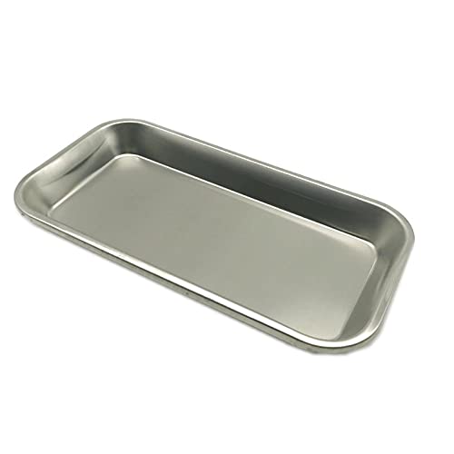 L1YAFYA 10pcs Médico Bandeja quirúrgica Herramientas de Instrumento de Laboratorio Dental Acero Inoxidable Placa Cuadrada Dental