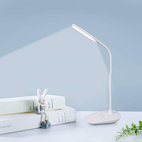 lámpara de Escritorio Lámparas de Mesa, lámpara de Escritorio LED Control táctil 3 Modos Lámpara de Mesa LED de Brillo con USB Tenedor de teléfono de Carga for Sala de Estar/Blanco frío