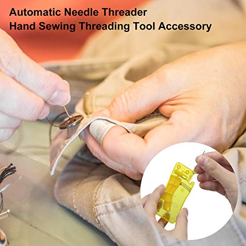 Lamptti Enhebrador De Agujas Automático, Dispositivo De Aguja De Coser Automático Portátil, Herramienta De Enhebrado De Coser A Mano, Accesorios De Costura De Agujas para Ancianos, Fácil De Usar