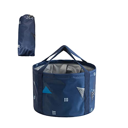 Lavabo para pies plegable de 14 l para viajes, portátil, bañera para pies, cubeta para remojar, cubeta para lavar los pies, cubeta para agua, para acampar, caminar, remojar los pies, viajar, pescar